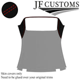 RED STITCH SUEDE 2X C PILLAR+TRIM HARDTOP ROOF COVER FOR BMW E46 CONVERTIBLE