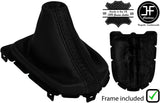 BLACK BLACK STRIPE LEATHER MANUAL GEAR+PLASTIC FRAME FOR FORD MUSTANG 15-20 JF2