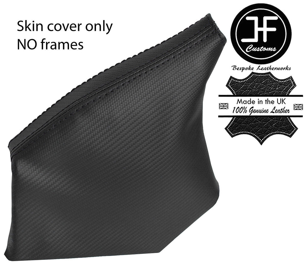 BLACK STITCHING CARBON VINYL HANDBRAKE GAITER FOR SUBARU IMPREZA WRX STI 08-14