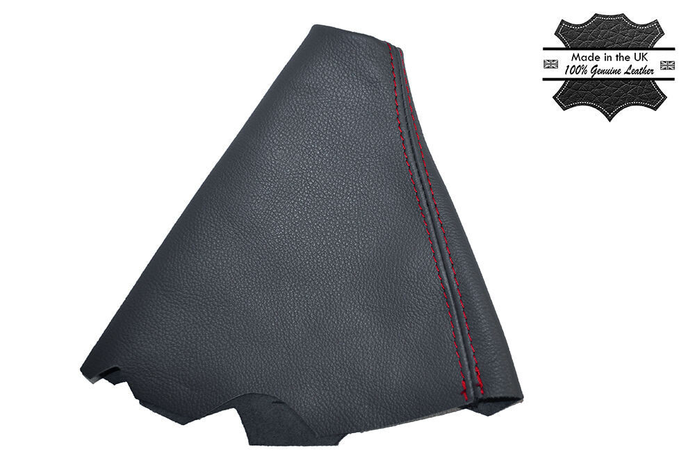 RED STITCHING FITS PEUGEOT PARTNER 2008+ GEAR GAITER GREY LEATHER CUSTOM NEW