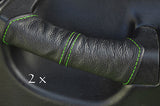 FITS HONDA CRX DEL SOL 2X DOOR HANDEL COVERS green stitch CUSTOM NEW MADE IN UK
