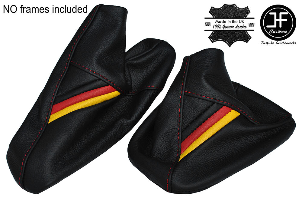 GERMAN STRIPES RED STITCH GEAR & HANDBRAKE GAITER FITS BMW 3 SERIES E36 E46