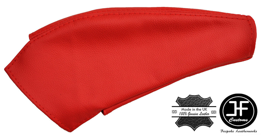 RED REAL LEATHER HANDBRAKE GAITER FITS MITSUBISHI 3000GT GTO 1991-2000