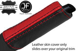 BLACK & RED STRIPE HANDBRAKE HANDLE LEATHER COVER FOR FORD FOCUS C MAX 03-07