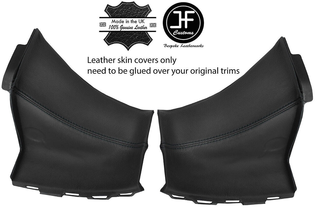 BLACK STITCH 2X REAR STRUT SIDE TRIM LEATHER COVER FITS NISSAN 350Z 02-09 COUPE