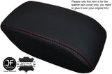 RED STITCHING ARMREST LID LEATHER COVER FITS AUDI Q3 2012-2016 CUSTOM NEW