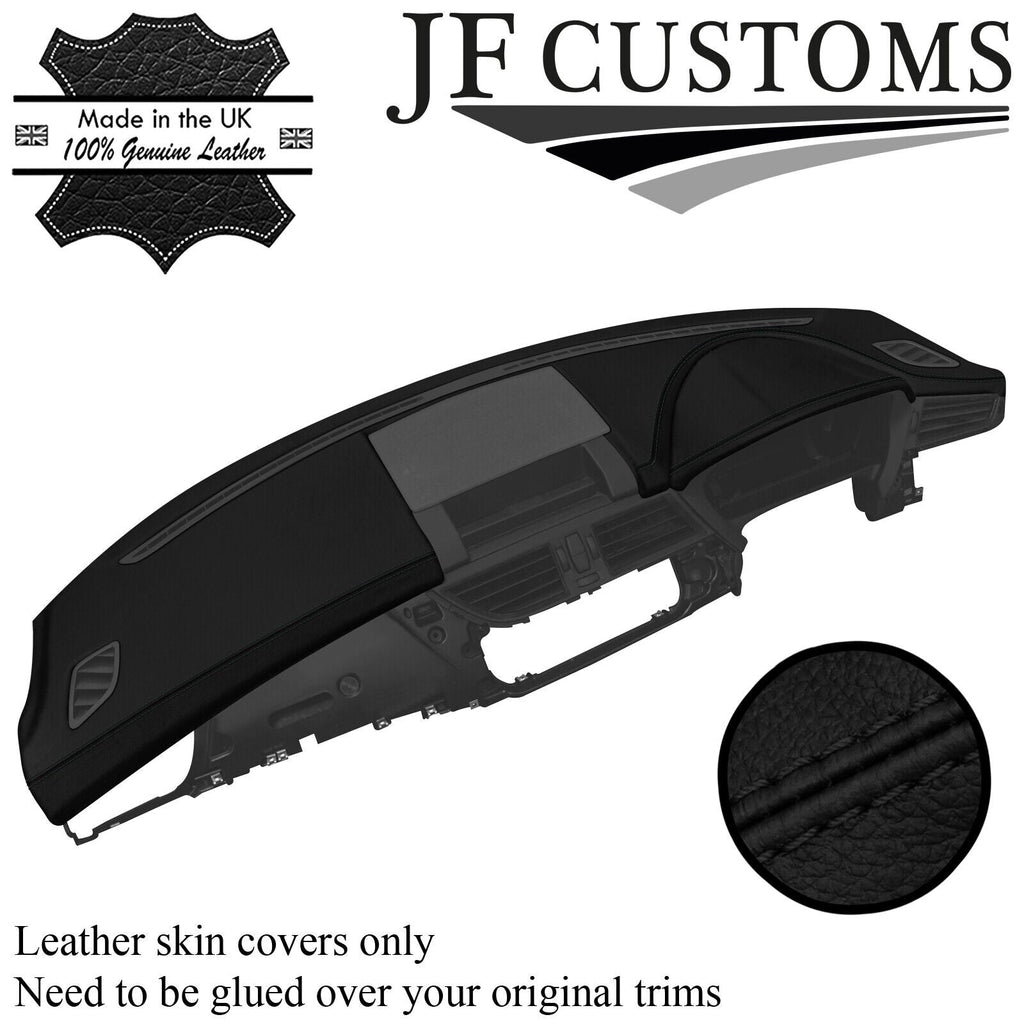 BLACK STITCH ITALIAN LEATHER DASH DASHBOARD COVER FITS BMW Z4 E89 ROADSTER 09-16