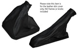 BLACK STITCHING LEATHER GEAR & HANDBRAKE GAITERS FITS LANCIA DEDRA 1989-2000