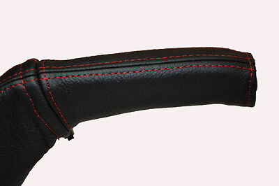 red stitch FITS VOLVO S80 98-05 LEATHER HANDBRAKE HANDLE COVER ONLY CUSTOM NEW