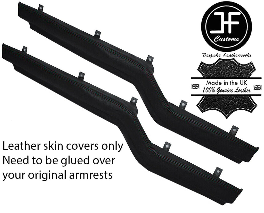 BROWN STITCHING 2X Z ARMREST LEATHER SKIN COVER FITS VW TYPE 3 T3 1500 1600