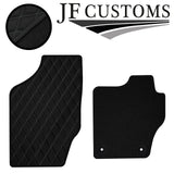 GREY DIAMOND STITCH VINYL 4X TAILORED FLOOR CARPETS FOR CITROEN DS4 10-18 JF1