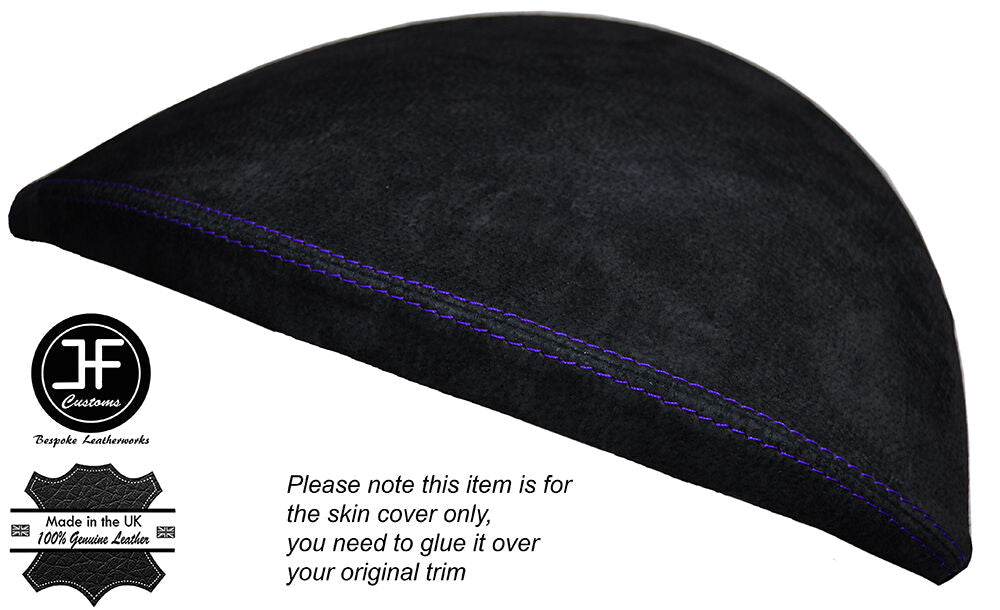 PURPLE STITCH SPEEDO GAUGE HOOD SUEDE SKIN COVER FITS BMW 1 SERIES E81 E82 E87