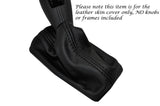 BLACK STITCH LEATHER SKIN AUTO AUTOMATIC GEAR GAITER FITS FIAT CROMA 2005-2010