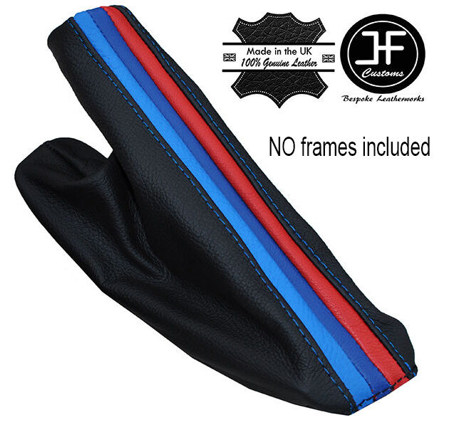 LONG TRI STRIPE BLUE STICH HANDBRAKE GAITER FOR BMW 4 SERIES F32 F33 F36 F82 F83
