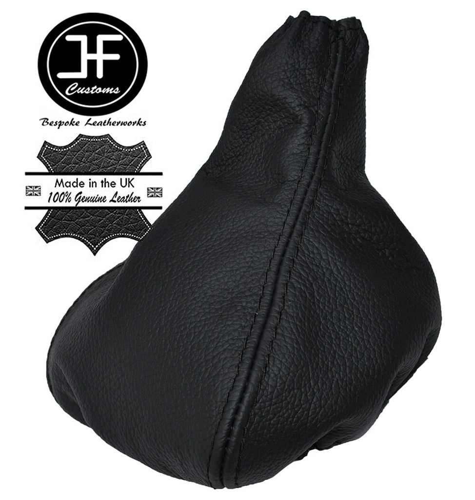 BLACK STITCHING MANUAL LEATHER GEAR GAITOR GAITER FITS MERCEDES VITO VAN 99-03