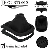 ANTHRACITE STITCH LEATHER GEAR +PLASTIC FRAME FITS VW PASSAT B5 FL 2001-2005