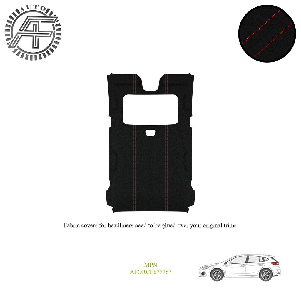 LUXE SUEDE HEADLINER COVER FOR SUBARU IMPREZA MK5 5 DOOR HATCH + SUNROOF 17-23