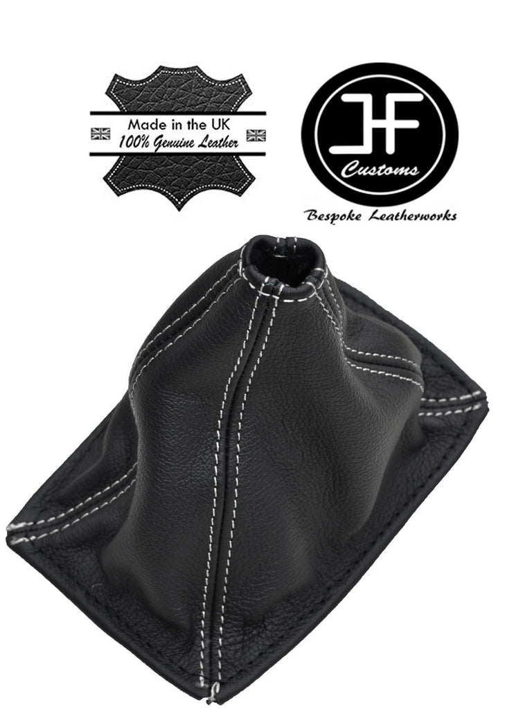 WHITE STITCHING FITS TOYOTA MR2 MK1 AW11 1985-1989 LEATHER GEAR STICK GAITER