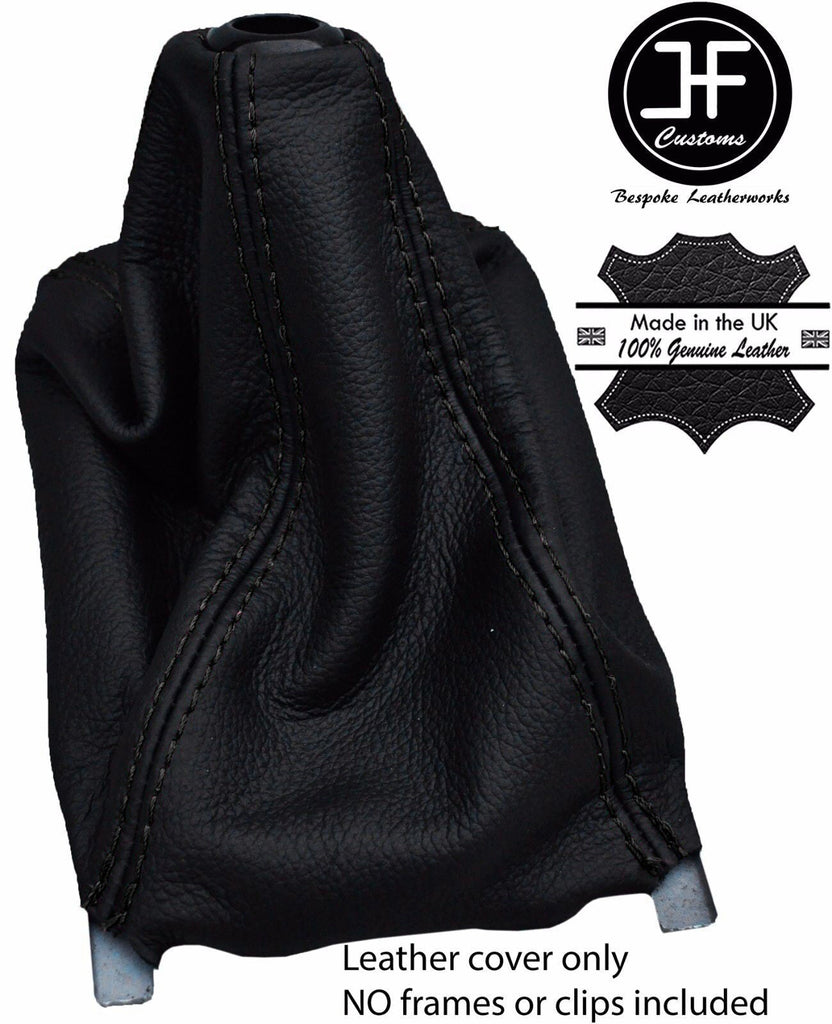 BLACK STITCH REAL LEATHER MANUAL GEAR GAITER FITS  HONDA CRX DEL SOL 1992-1997