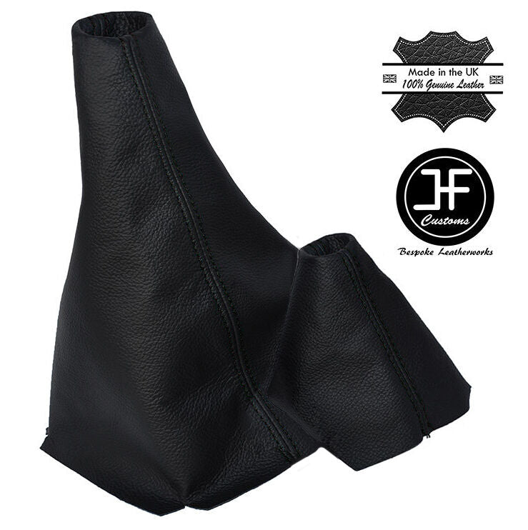 BLACK STICH LEATHER GEAR & HI LOW GAITER FITS LANDROVER DISCOVERY MK1 MK2 89-04