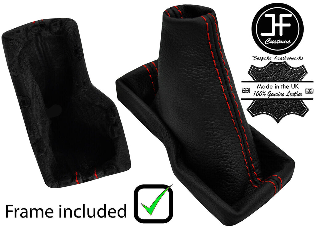 RED STITCH LEATHER AUTOMATIC GEAR + PLASTIC FRAME FOR LEXUS NX 2014-2019