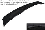 BLACK STITCH DASH DASHBOARD LEATHER SKIN COVER FITS AUSTIN CAMBRIDGE A60