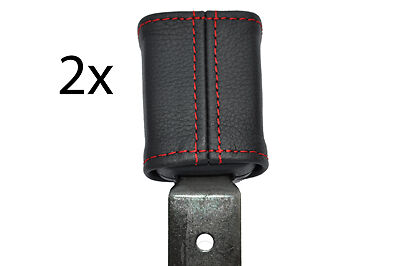 red stitch FITS VOLKSWAGEN GOLF 4 MK4 IV JETTA 2X FRONT SEAT BELT STALK COVERS