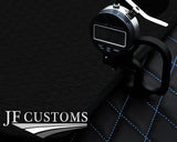 L BLUE DIAMOND STITCH VINYL 4XTAILORED FLOOR CARPET FOR VW CORRADO 98-05 JF1