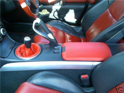 FITS MAZDA RX8 RED GEAR GAITER + RED ARMREST COVER NEW CUSTOM NEW MADE IN UK