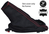 RED STITCH REAL SUEDE HANDBRAKE GAITER FITS FIAT 124 SPIDER 2016-2018 CUSTOM NEW