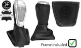 BLACK  STITCH LEATHER AUTOMATIC GEAR +PLASTIC FRAME  FOR BMW 6 E63 E64 07-11