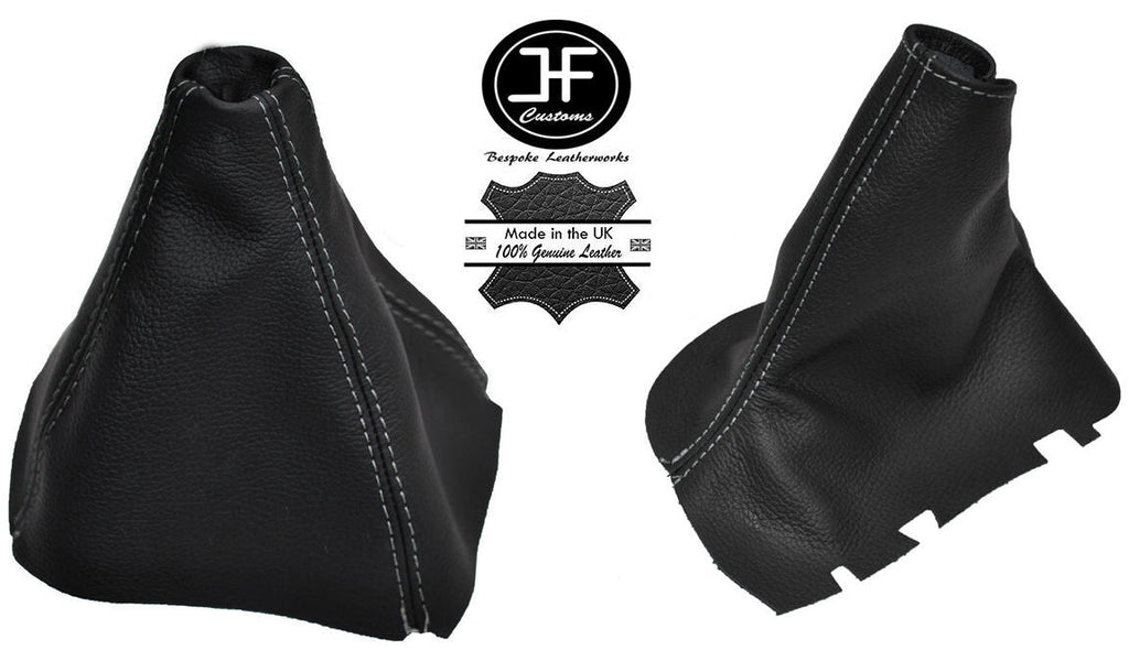 GREY STITCH FITS VOLVO S60 2000-2007 GEAR STICK HANDBRAKE GAITER LEATHER