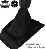 BLACK  STITCHING REAL SUEDE  GEAR GAITER FITS SKODA OCTAVIA MK2 2004-2012