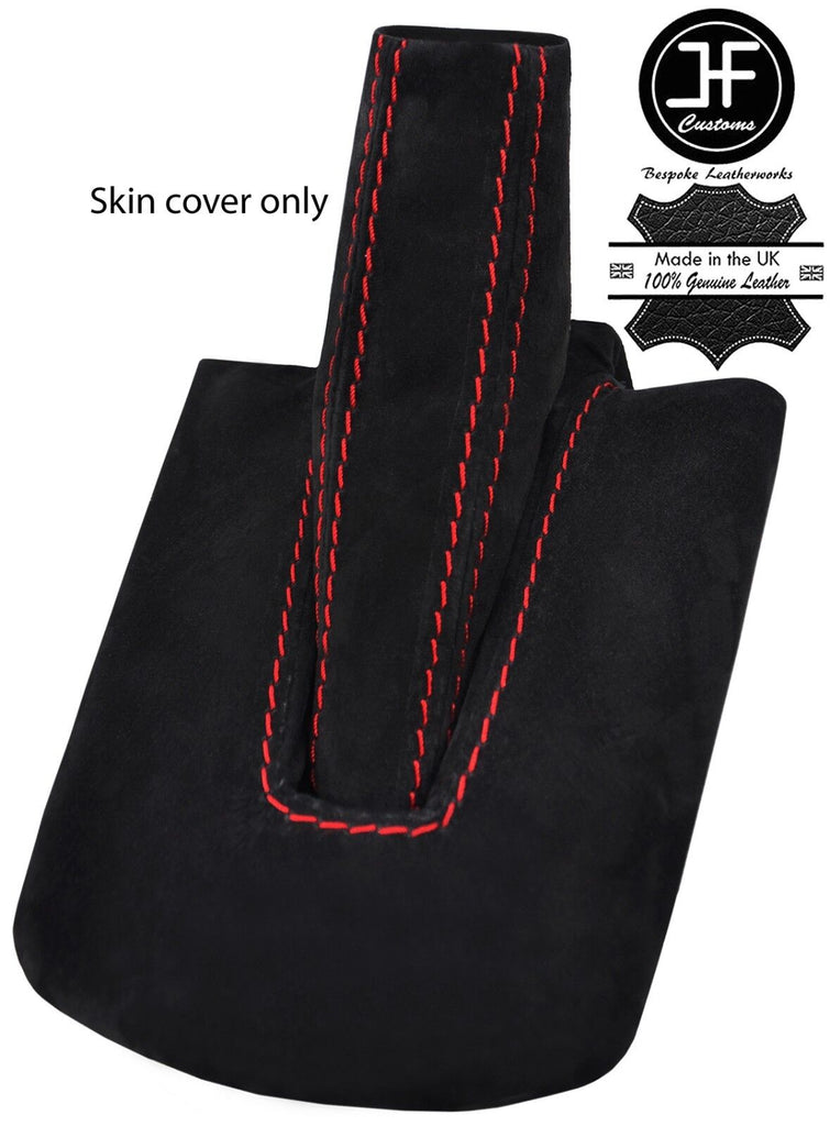 RED STITCHING REAL SUEDE HANDBRAKE GAITER FITS BMW Z4 E85 E86 2002-2008
