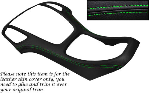 GREEN STITCH CENTRE DASH SKIN COVER FITS VAUXHALL OPEL HOLDEN ASTRA J MK6 09-14