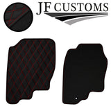 RED DIAMOND STITCH VINYL 4X TAILORED FLOOR CARPET FOR NAVARA D40 05-10 JF1