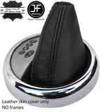 BLACK & BLACK STRIPE LEATHER AUTOMATIC GEAR GAITER FOR BMW MINI R52 R53 01-06