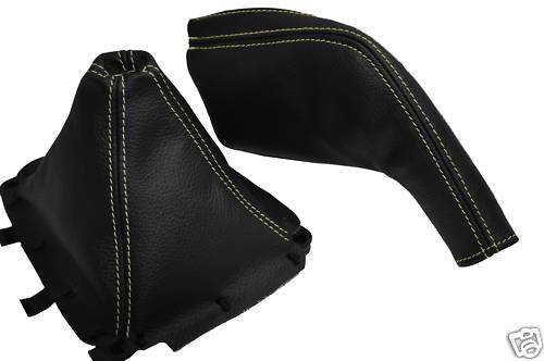 FITS MAZDA MX-5 MK2 1998-2005 MIATA GEAR + HANDBRAKE GAITRES BEIGE STITCH