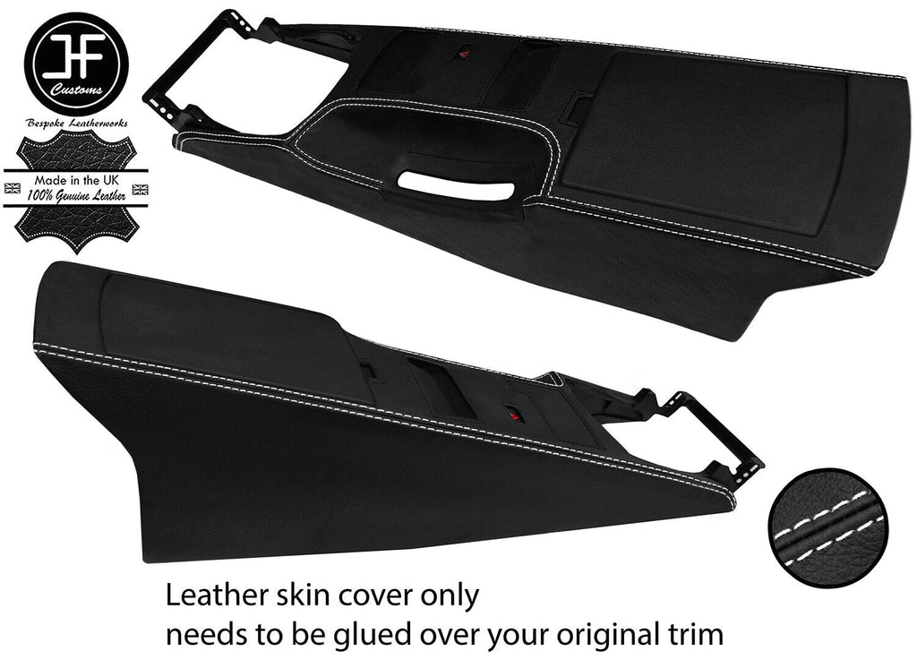 WHITE STITCH CENTRE CONSOLE LEATHER COVER FITS NISSAN 350Z 33Z 2003-2009