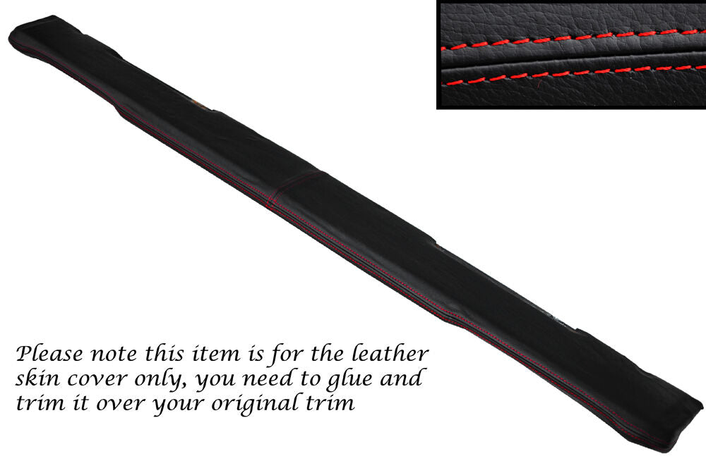 RED STITCH TOP DASH DASHBOARD LEATHER SKIN COVERS FITS LAND ROVER SERIES 3
