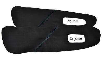 BLUE FITS SUBARU IMPREZA 98-00 4X DOOR CARD TRIM INSERT LEATHER COVERS