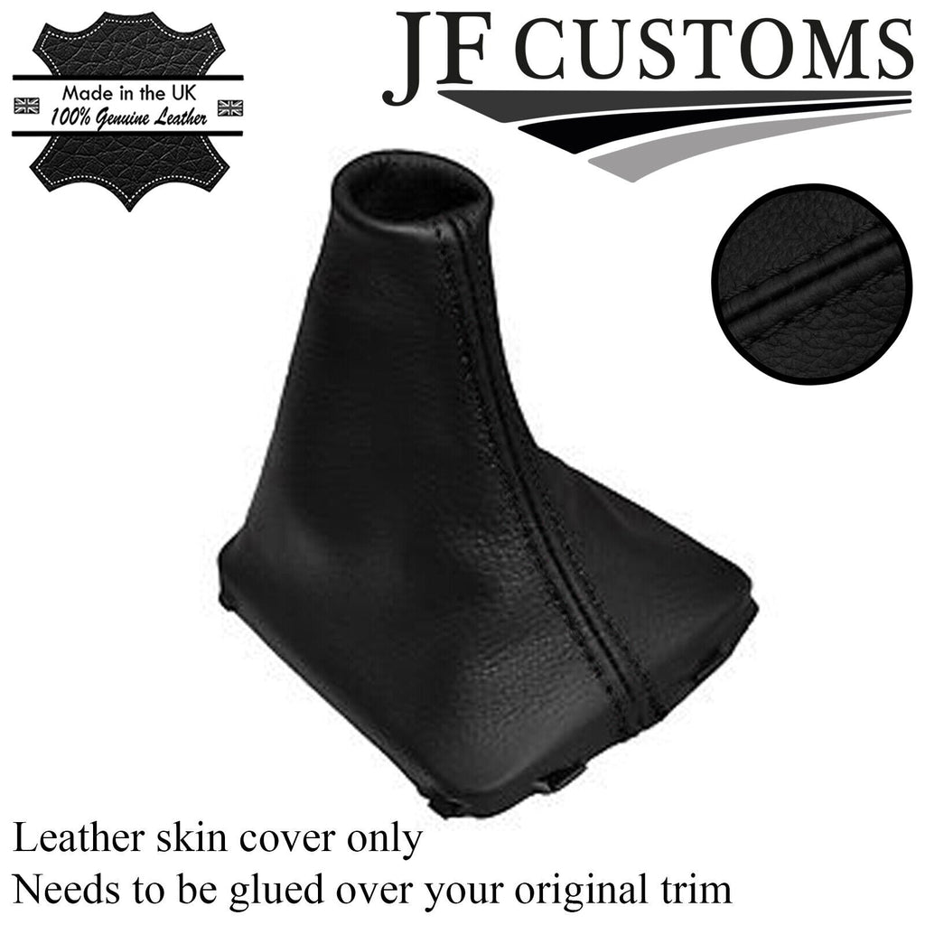 BLACK STITCHING FITS VOLVO XC60 2008+ LEATHER GEAR GAITER CUSTOM NEW