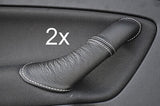 white stitch FITS FORD MONDEO MK4 07-11 2X REAR DOOR HANDLE LEATHER COVERS
