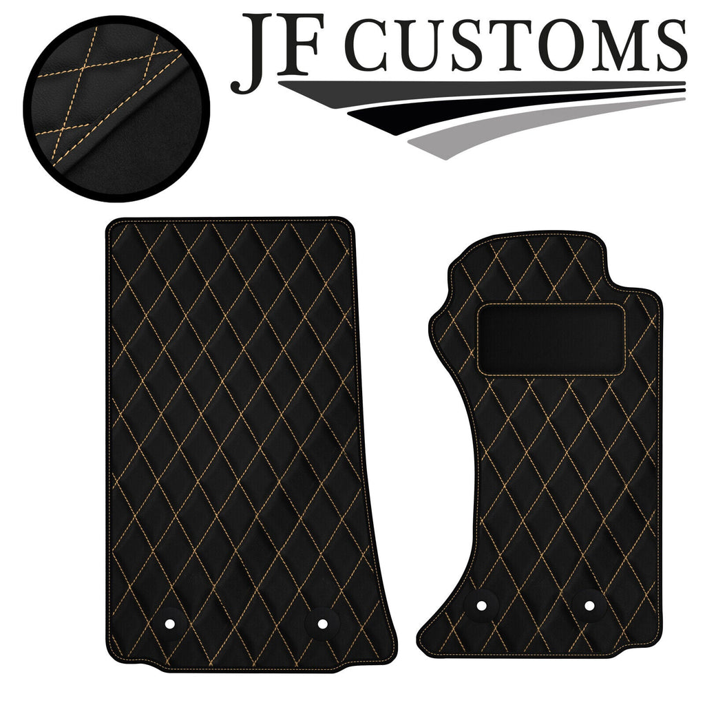 CREAM DIAMOND VINYL 2X TAILORED FLOOR CARPETS FOR MAZDA MX5 MK3 06-14 JF1