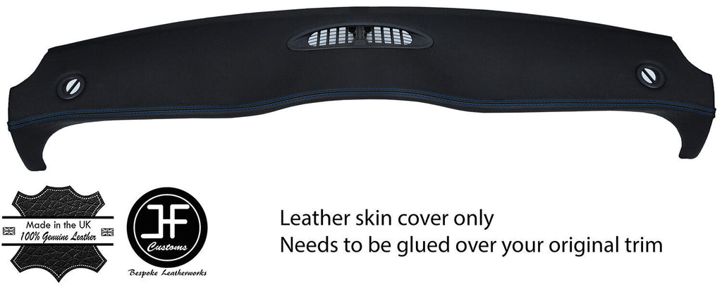 BLUE STITCH TOP DASHBOARD LEATHER COVER FOR BMW MINI R50 R53 01-06 STYLE 2