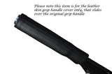 BLACK STITCHING FITS CITROEN DS3 2010-2013+ LEATHER HANDBRAKE HANDLE SKIN COVER