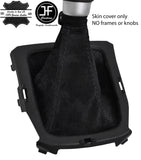 BLACK STITCH REAL SUEDE MANUAL GEAR GAITER FITS SUZUKI VITARA MK4 2015-2018