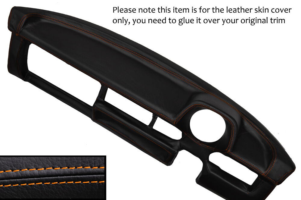 ORANGE STITCH DASH DASHBOARD LEATHER COVER FITS VOLKSWAGEN BEETLE CLASSIC 1303