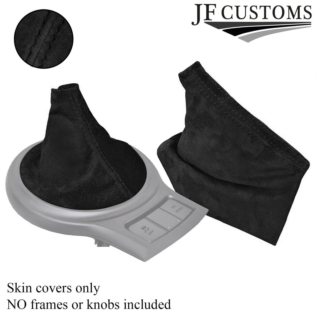 BLACK SUEDE GEAR HANDBRAKE FOR SCION FR-S SUBARU BRZ TOYOTA GT86 2012-2017