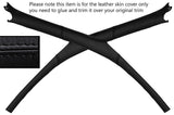 BLACK STITCH 2X A POST PILLAR LEATHER SKIN COVERS FITS TOYOTA CELICA MK6 94-98